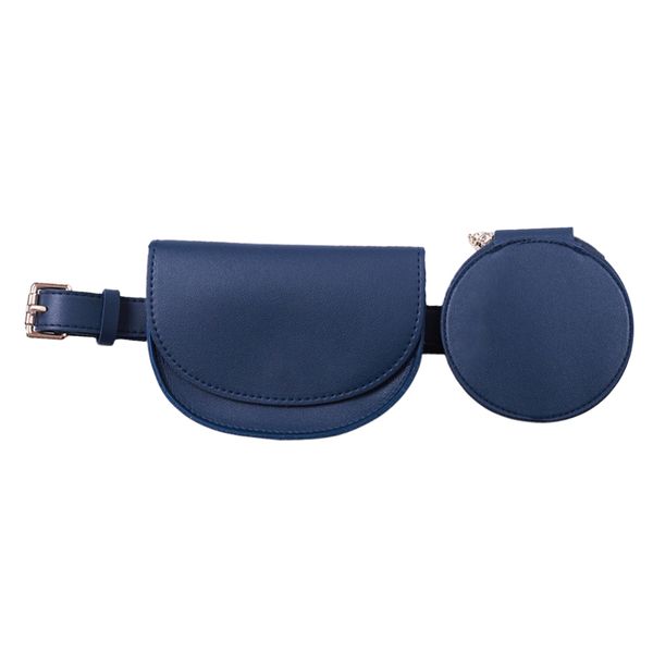 

pu leather waist bag fashion adjustable belt for women, Black;red