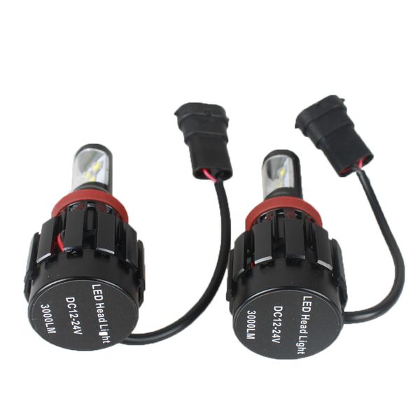 

car 2pcs high power h11 30w xml 3000lm led headlight conversion kit bulbs dc12-24v