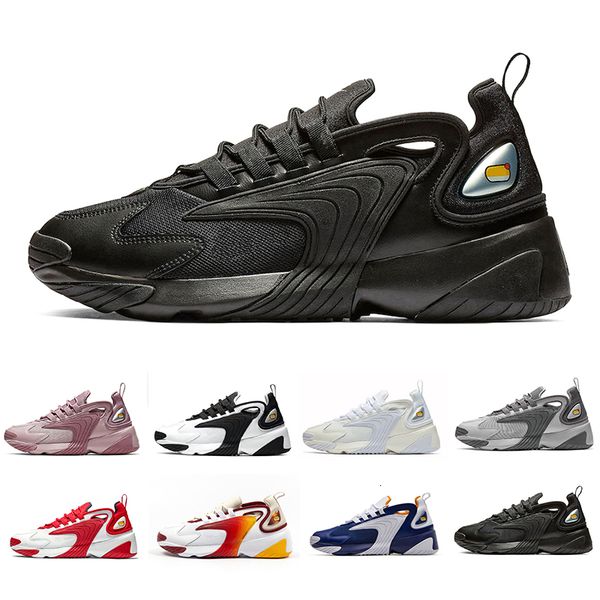 

36-45 triple black zoom 2k m2k men running shoes rainbow grey white red royal blue purple mens women sports sneaker