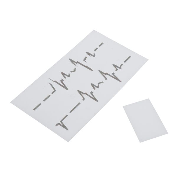 

1pcs ecg shape ukulele headstock sticker ukulele musical instruments sticker