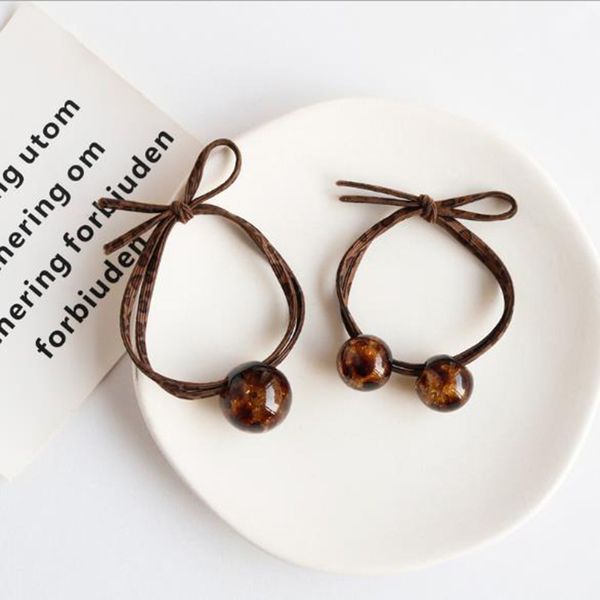 

high elastic hair bands rubber ties hair rapes accessories for women girls ponytail holder, Golden;white