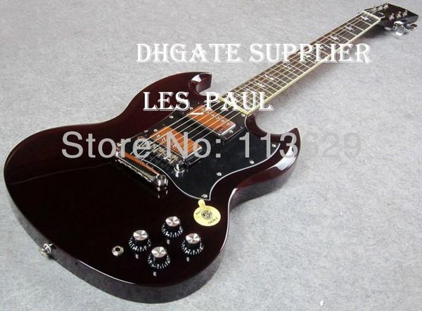 

2020 ale cu tom thunder truck ac dc angu young ignature g aged cherry wine red mahogany body electric guitar lightning bolt inlay