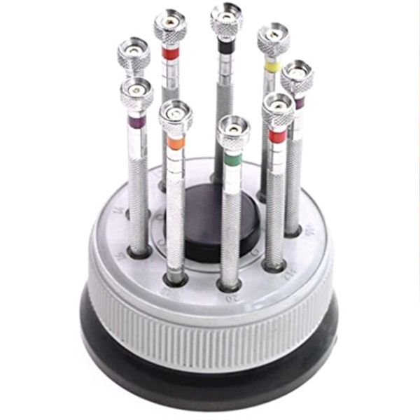 

9 pcs tool pocket replace blades durable jewelers electronics practical watch repair micro screwdriver set kit watchmaker mini