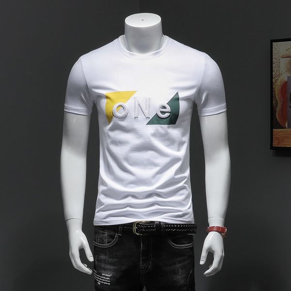 

2020 new designer t-shirt brand shirt fashion summer trend brand letter printing luxury men's shirt clothing box logo icon casual t-shi, White;black
