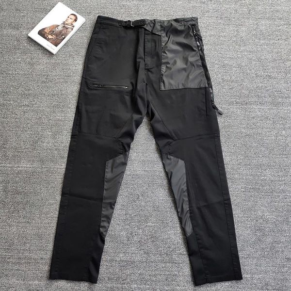 

камень пираты острова темный серия кожа панель 3m светоотражающий логотип случайные брюки дышащий сыпучих функциональный стиль мужские брюки, Black