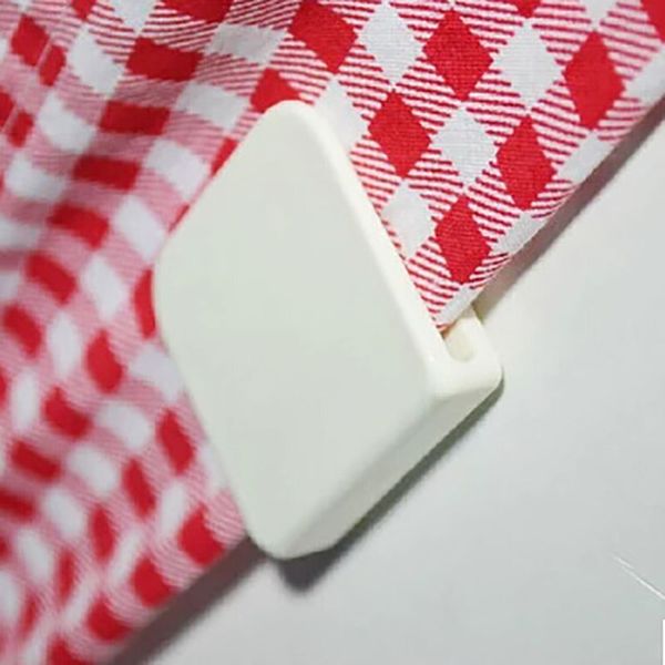 

2pcs adhesive fixation shower curtain clips practical shower anti splash spill sclamps water leaking guard bathroom