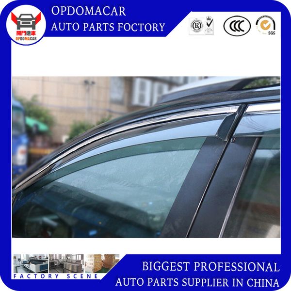 

4 piece injection molding trim vent shade rain sun wind deflector window visor for rav4 2009-2012 2013-2018