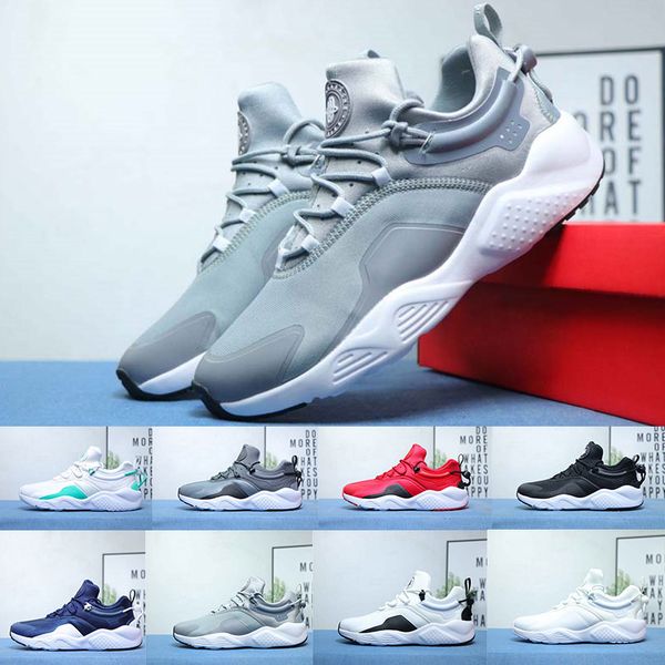 

huarache 8.0 casual fashion classic gray running shoes women mens trainers athletics walking jogging sports designer sneakers size 36-45, White;red