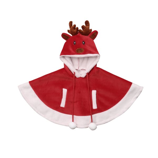 

christmas cartoon deer baby girls coats winter warm cape outerwear cloak jackets coats cute princess toddler windbreak clothes, Camo
