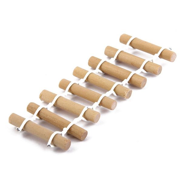 

10pcs bonsai dollhouse miniature garden decorative picket fence decor set ornament (wooden color