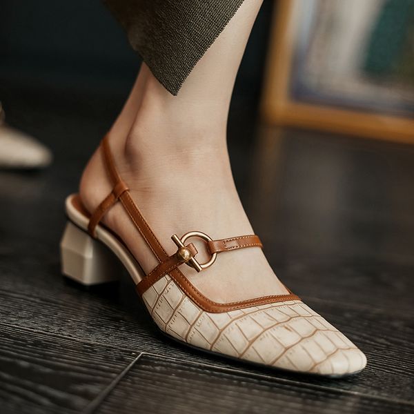 

steinmeier sweet retro women glotters sandals 2020 square heels summer shoes woman wedding party brown shoes woman, Black