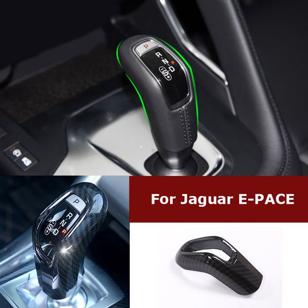 

carbon fiber for e-pace e-pace abs interior plastic gear shift head cover trim car accessories