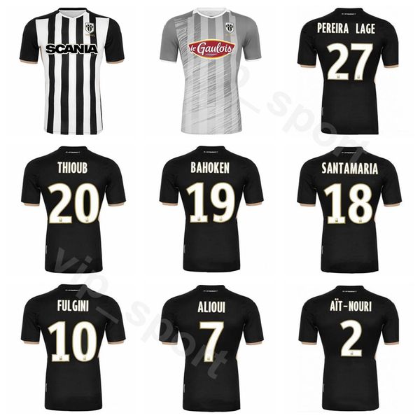 

2019 2020 angers sco soccer alioui jersey bahoken santamaria pereira lage thioub thomas butelle mangani ninga mathias football shirt kits, Black;yellow