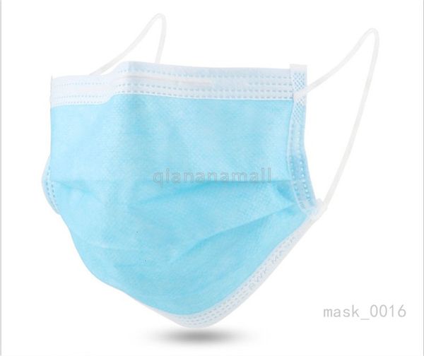 

лицо 50pcs одноразовая маска 1pcs 3 слоя одноразового non woven dust 1pcs маски для лица маски earloops крышки 1pcs