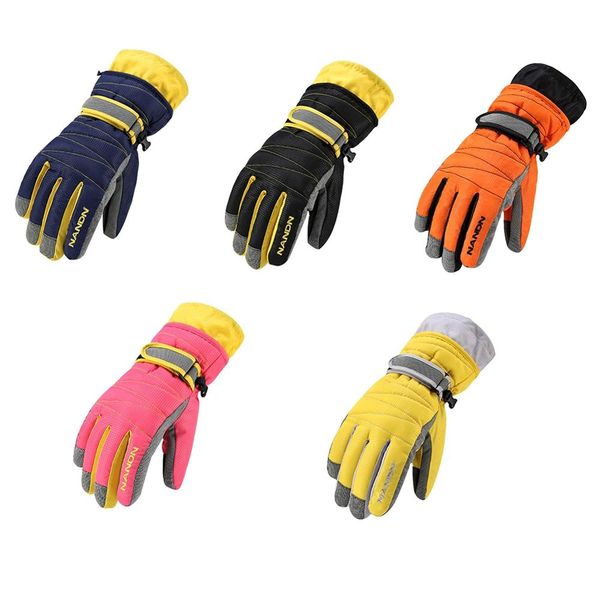 

cycling gloves children thick full finger windproof waterproof thermal outdoor accessories winter riding skiing handwear
