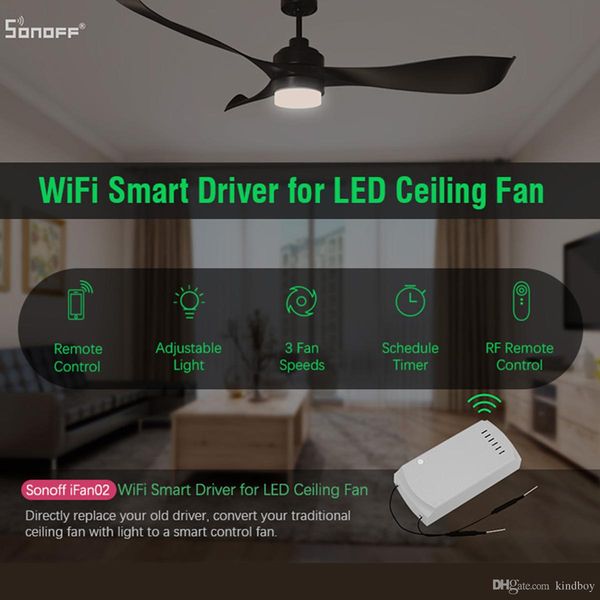 2019 2019 Sonoff Ifan02 Ceiling Fan Controller Wifi Smart Ceiling
