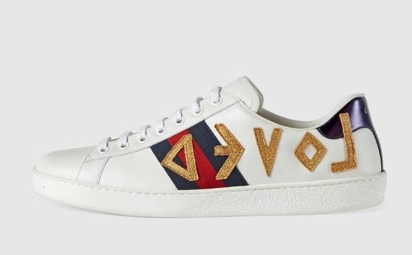 

2019 men love embroidered sneaker run roller martial arts hiking golf fitness cycling bowling basketball sneakers shoes dress shoes, Red;white