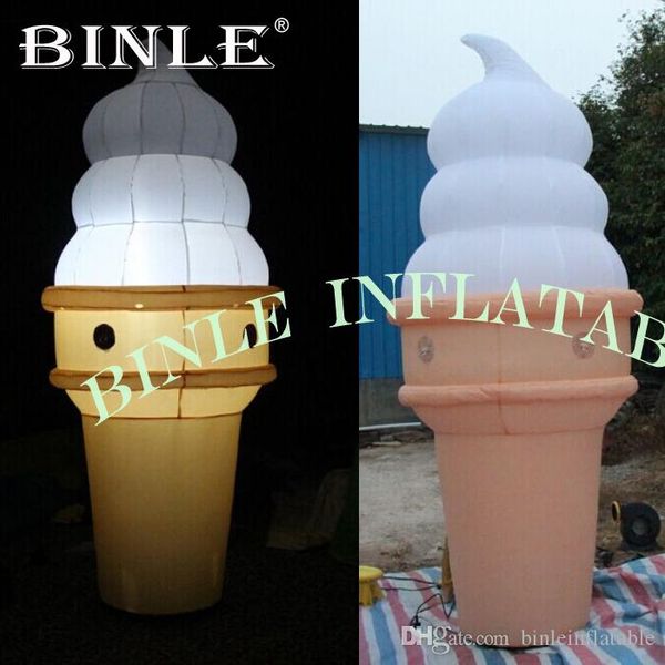 

advertising balloon inflatable ice cream cone with white led for store decoration
