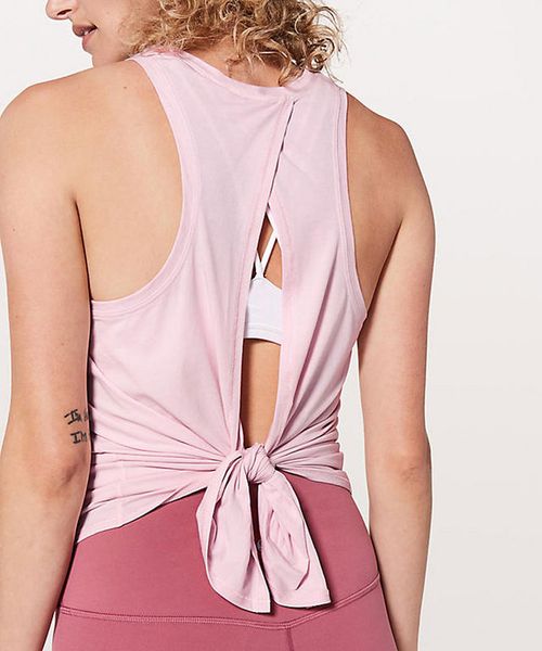 

summer all tied up tank yoga sports women's sport |u|u |emon gym wear, White;red