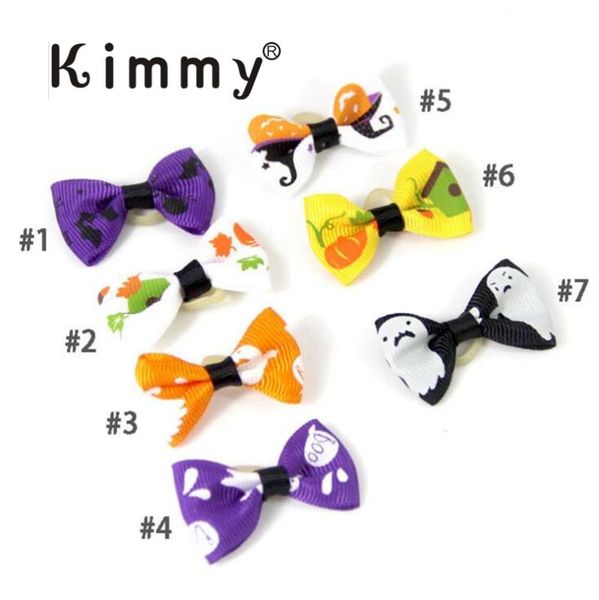 

halloween pet hair bows dog bows grooming accessories dog hair doggie, Slivery;white