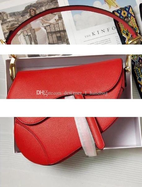 

luxury classic designer handbag leather womens shoulder bag saddle bag 2019 new fashion metal letter handbag