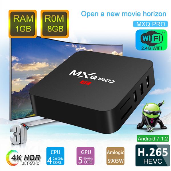 

Противоударный про коробки Android-ТВ коробка Amlogic S905W четырехъядерный 1G 8 ГБ 17.6 потока 4K медиа плеер TV коробка 2.4 г смарт-WiFi