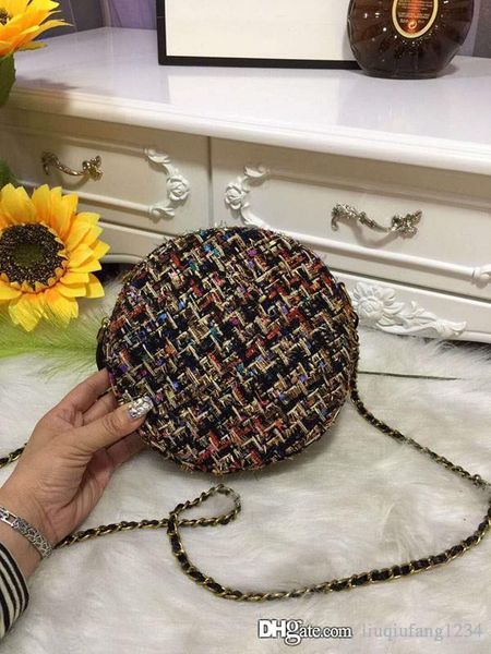 

europe and the united states new little sweet wind round phone bag cloth joker inclined shoulder lady genuine leather purses handbags