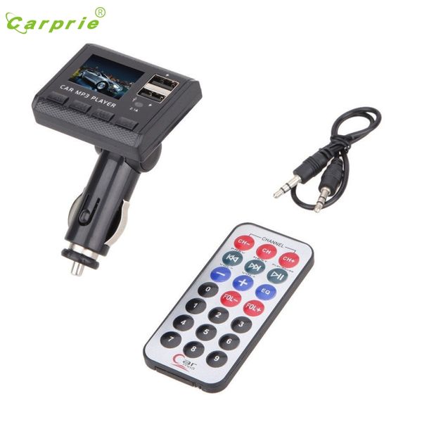 

carprie selling car music mp3 player fm transmitter modulator dual usb charging sd mmc remote gift mar 23