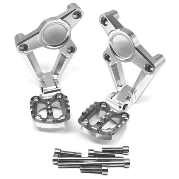 

for x- xadv x 750 2017-2018 motorcycle accessories folding rear foot pegs footrest passenger(silver gray