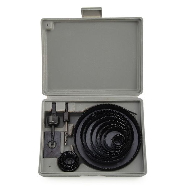 

17 hole saw kit 19-127mm metal circle cutter round drill wood alloy downlights drill bits woodworking sets other event party supplies