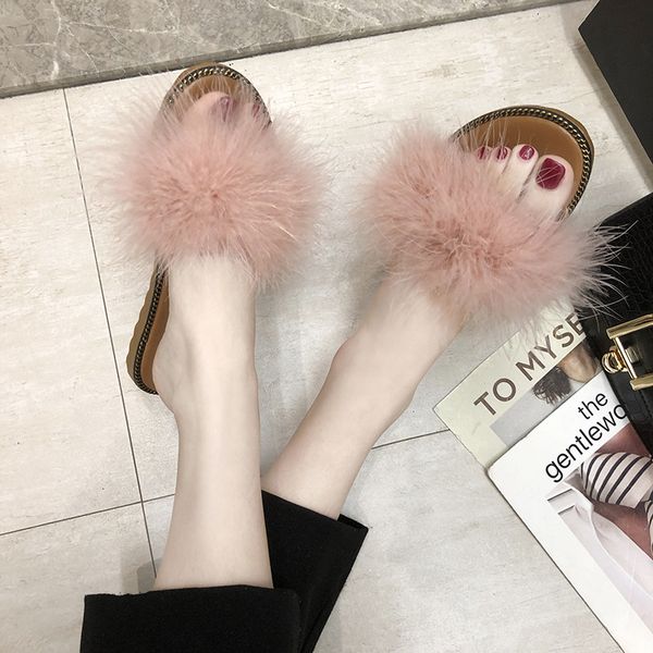 

foreign trade flat bottom sandals for women 2020 summer new womens shoes in korean version, Black