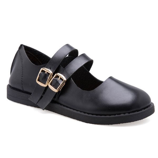 

2020 popularity explosion models spring and autumn ladies flat shoes solid color casual low-cut shallow simple style w33-12, Black