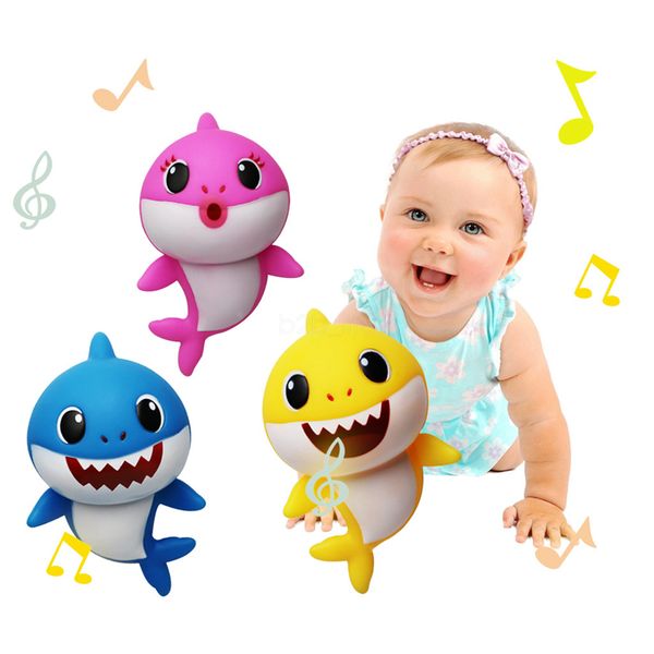 

8inch baby hark mu ic led pla tic kid toy 20cm cartoon mu ic hark lighiting inging engli h ong kid party gift aaa2085