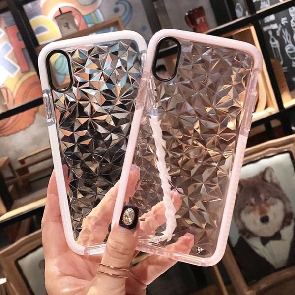 

suitable for iphone11promax bicolor color all-inclusive anti-fall rhombus case