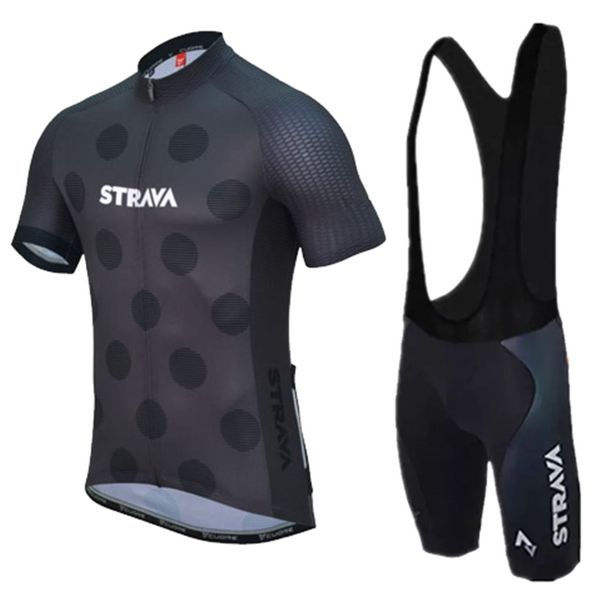 

2019 pro team strava men's cycling jersey sets cycling clothing short sleeve bike sets maillot ropa ciclismo mtb bicycle kit, Black;red