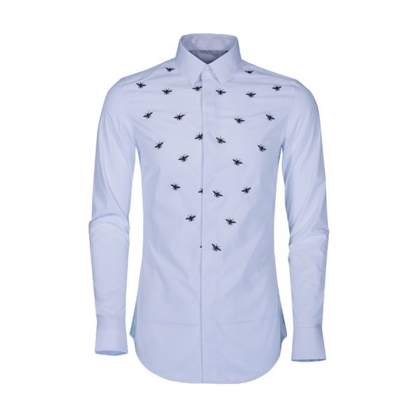 camisa bordada hombre