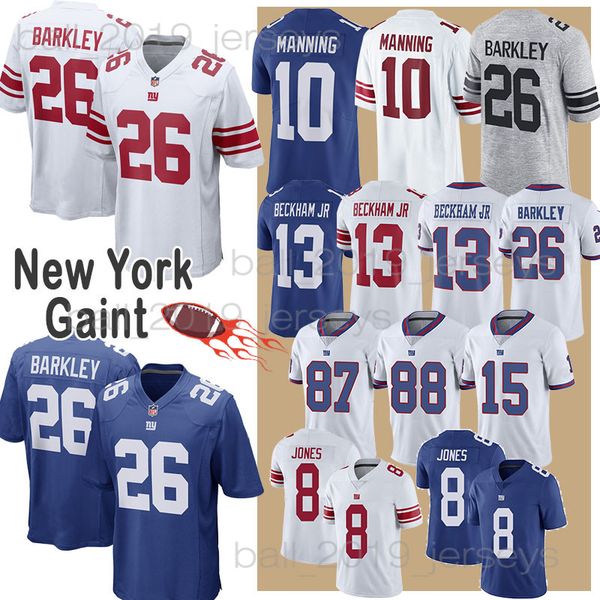 

26 Saquon Barkley 8 Daniel Jones 13 Odell Beckham Jr 10 Eli Manning 87 Sterling Shepard Football Jerseys