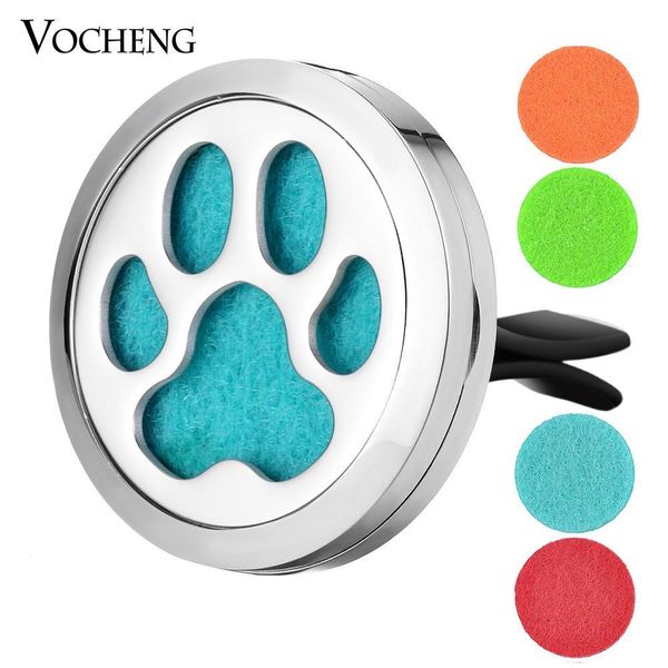 

30мм автомобилей освежитель воздуха из нержавеющей стали paw эфирное масло диффузор медальон ювелирные изделия без войлочные прокладки va-52, Silver