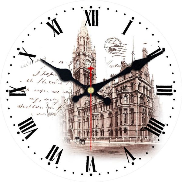 

shabby chic,antique wall watch,scenery clock house,large wall clocks