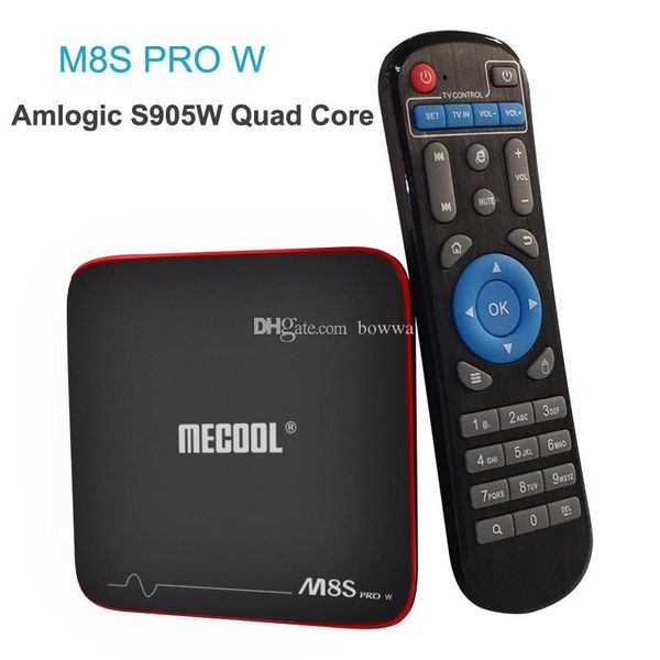 

amlogic s905w android 7.1 tv box 1gb 8gb mecool m8s pro w streaming box support 4k h.265 hdmi wifi ota update smart media player