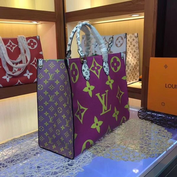 

Fa hion new de igner houlder bag color letter beach bag leather brand handbag me enger bag wallet