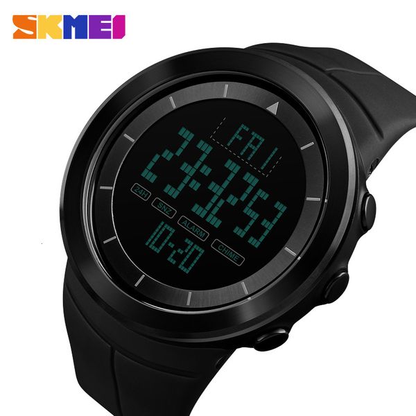 

new skmei men sports watch data multifunction running watches digital satch watch alarm clock double countdown relogio masculino, Slivery;brown