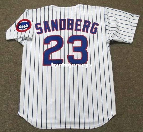 

custom ryne sandberg stitched 1992 majestic vintage home baseball jersey retro mens jerseys shirt, Blue;black