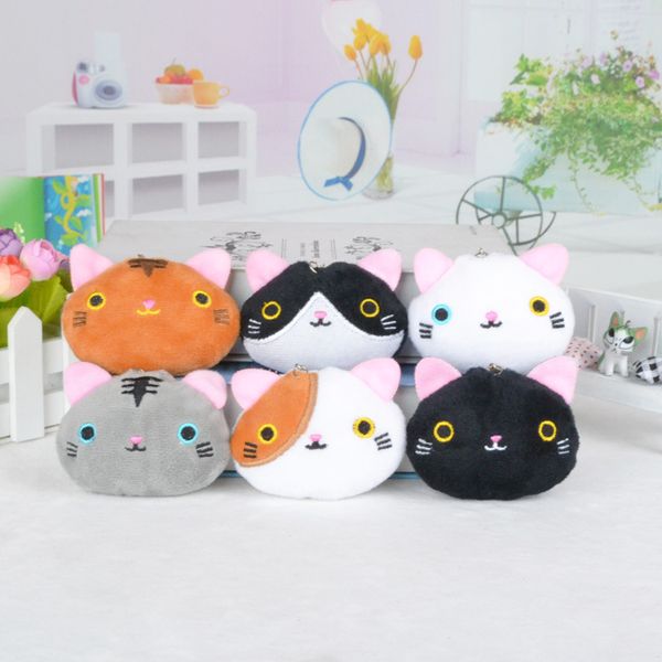 

8cm kawaii small cat plush toys stuffed animals fluffy cat dolls soft kids toys for bag