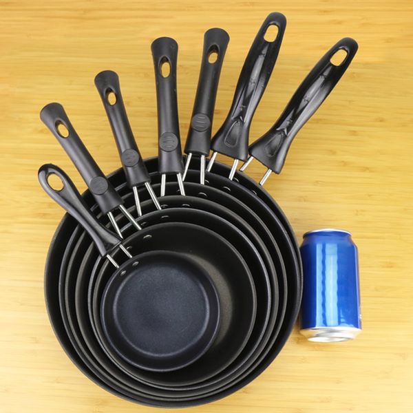 

mini non-stick pan flat wok steak frying pan wok pancake egg dumpling omelette pan induction cooker universal