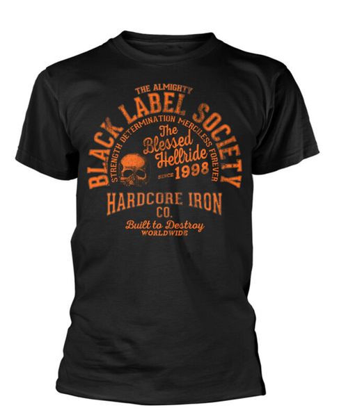 

black label society zakk wylde orange print авторизованная мужская рубашка, White;black