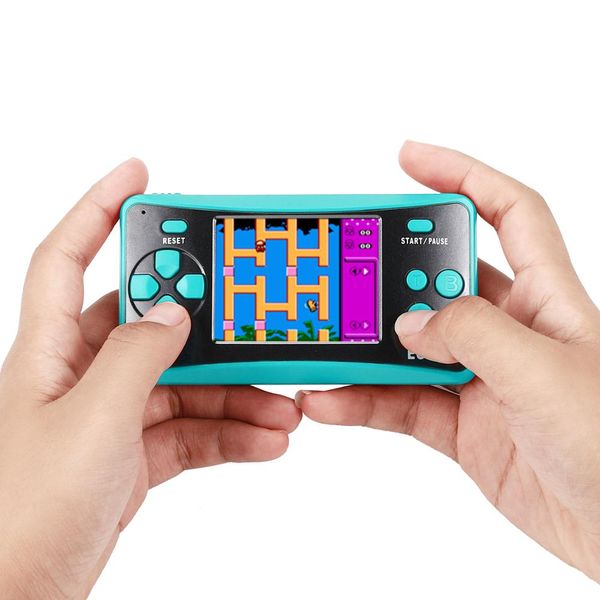 

handheld game console for kids adults retro portable video games built-in 200 games 12 bit 2.5 lcd arcade gaming family games