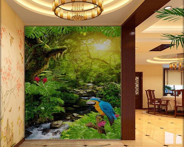 

custom p 3d wallpaper beautiful forest landscape customized silk mural wallpaper