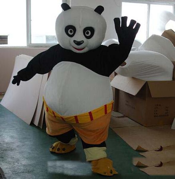 

2018 factory mascot costume clothingactory mascot costume kung fu panda cartoon character costume size, Red;yellow