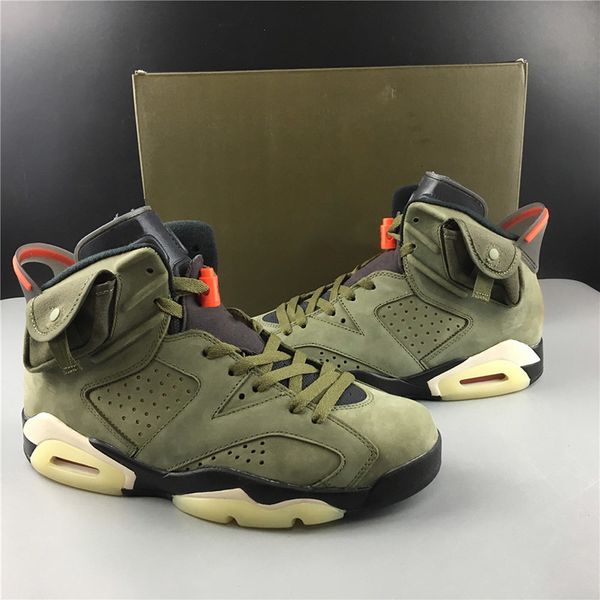 

travis х houston 6 medium olive мужчины баскетбол обувь высокого качества cactus jack 6s black-парус-университет красного мужским дизайнера